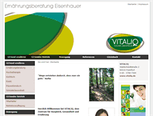Tablet Screenshot of ernaehrungsberatung-eisenhauer.de